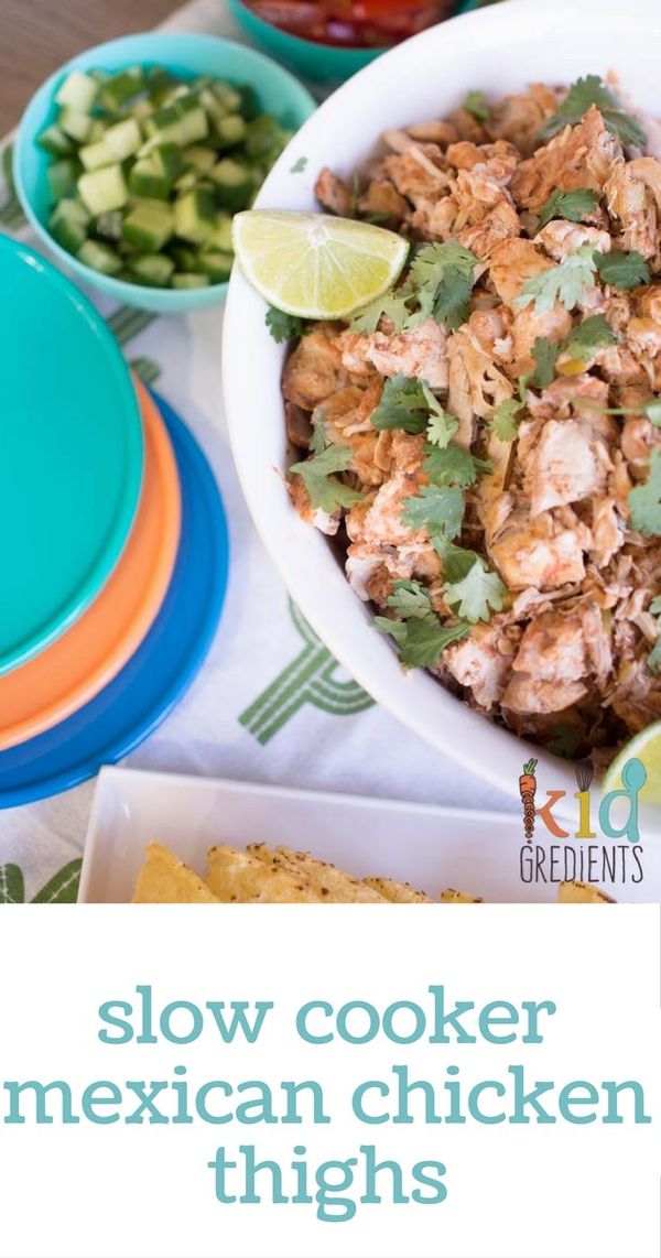 Slow cooker mexican chicken thighs