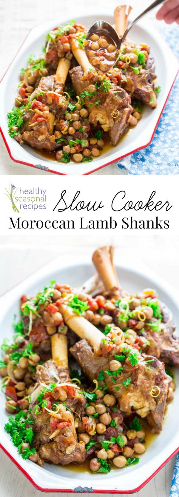 Slow cooker moroccan lamb shanks