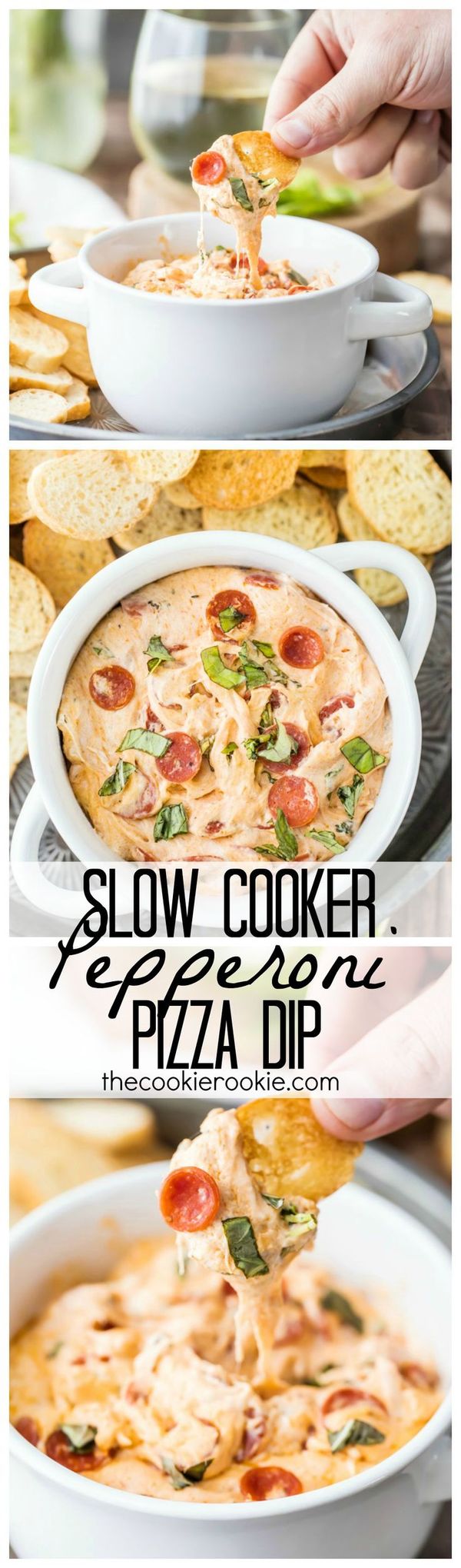 Slow Cooker Pepperoni Pizza Dip