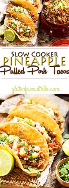 Slow Cooker Pineapple Pulled Pork Tacos