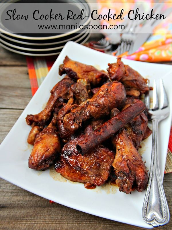 Slow Cooker Red-Cooked Chicken