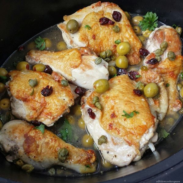 Slow Cooker Slow Cooker Chicken, Olives & Capers