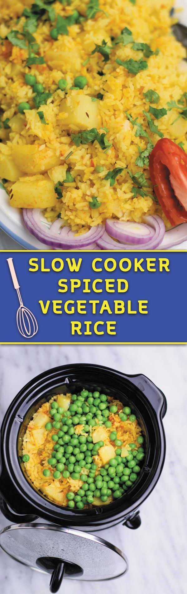 Slow Cooker Spiced Vegetable Rice