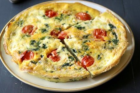 Slow Cooker Spinach and Mozzarella Frittata