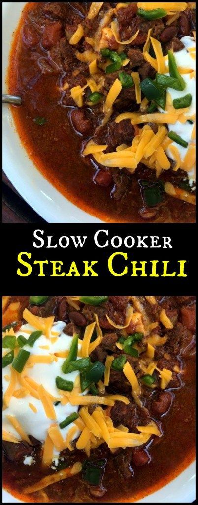 Slow Cooker Steak Chili