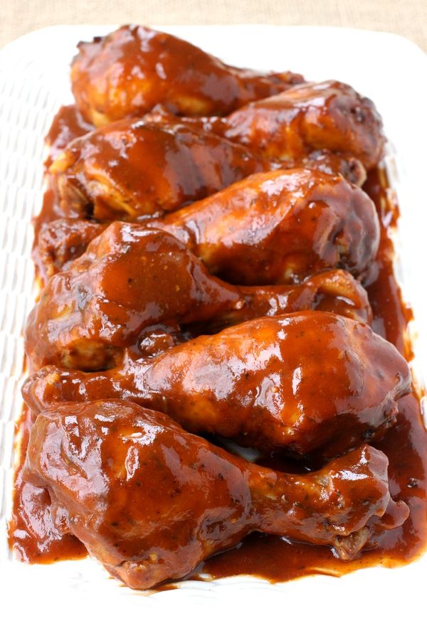 Slow Cooker Sticky Chicken Legs