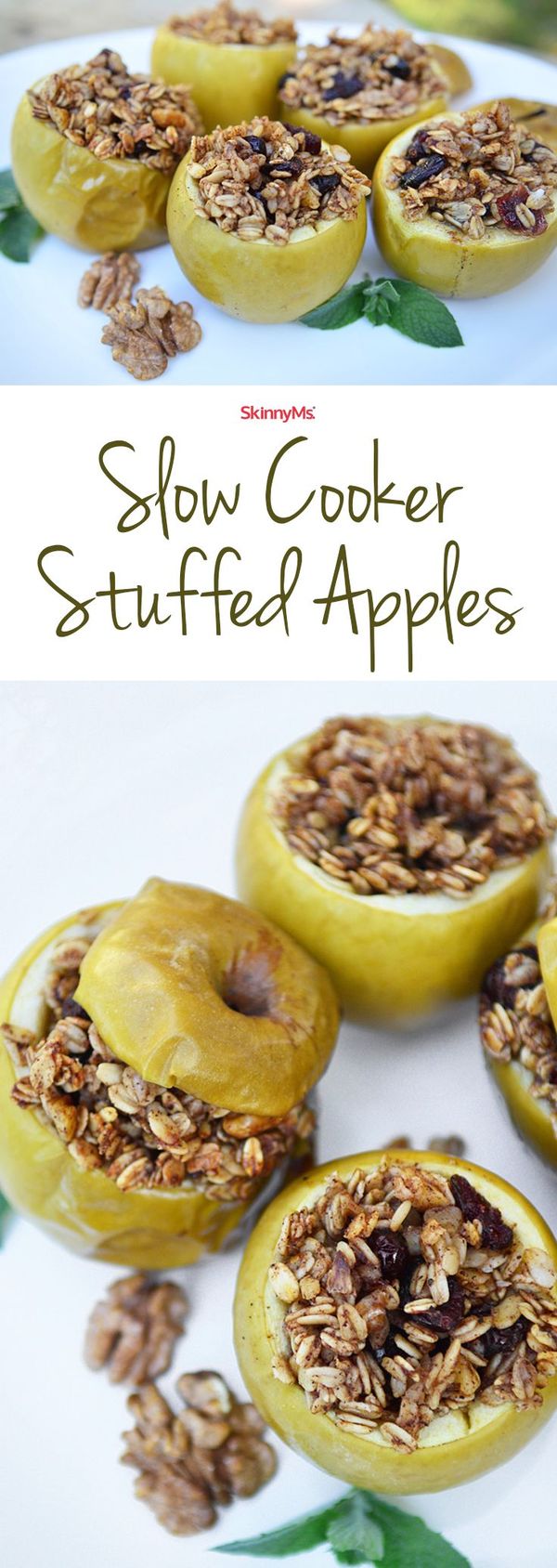 Slow Cooker Stuffed Apples