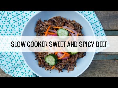 Slow Cooker Sweet and Spicy Beef