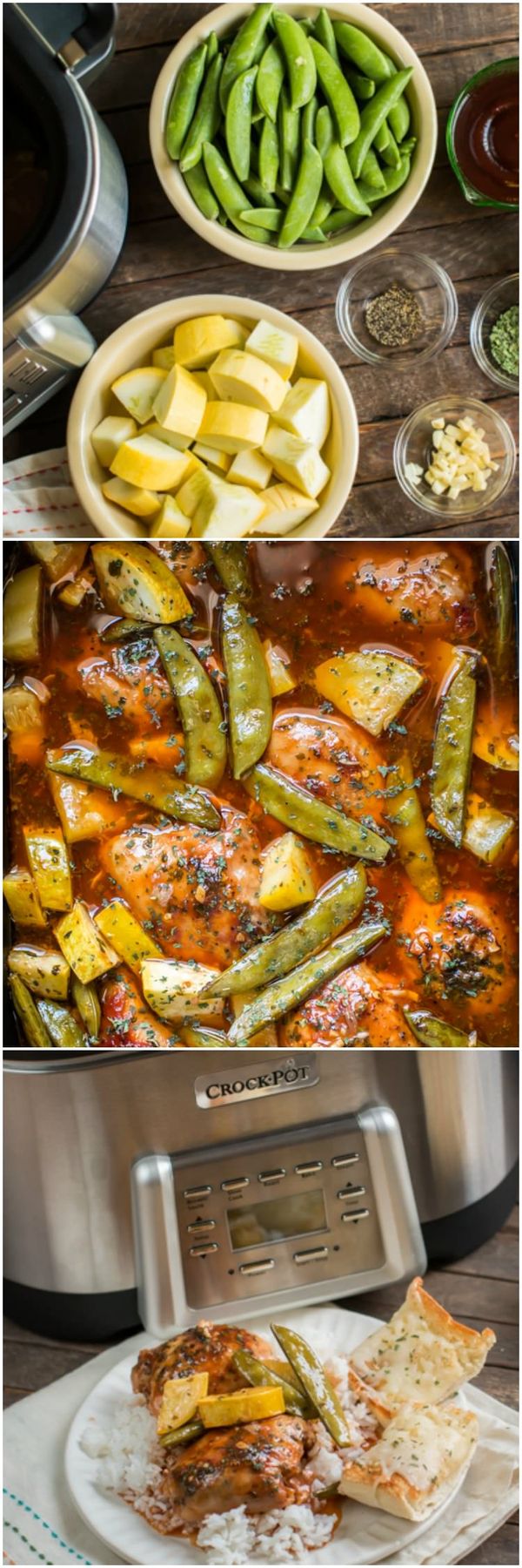 Slow Cooker Sweet and Spicy Chicken with Veggies