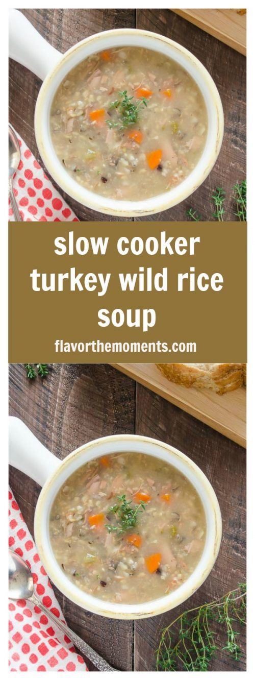 Slow Cooker Turkey Wild Rice Soup