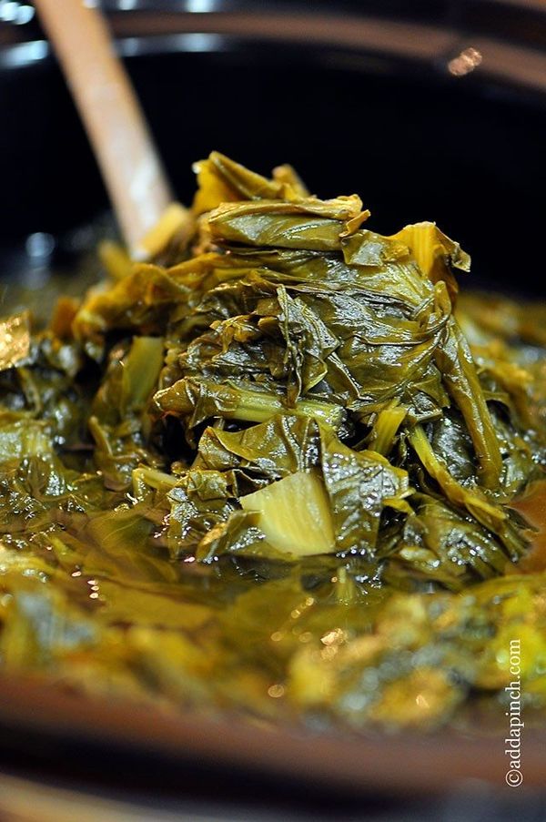 Slow Cooker Turnip Greens