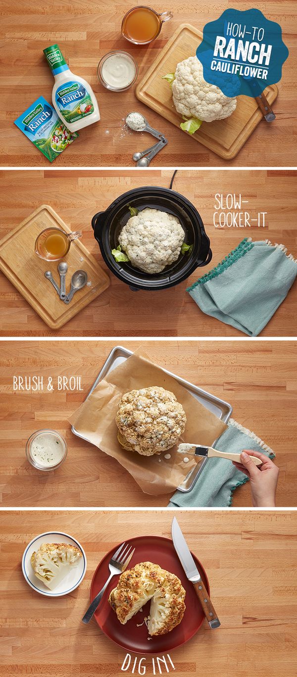 Slow Cooker Whole Cauliflower