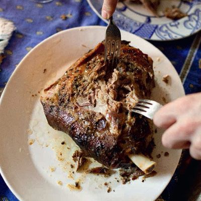 Slow-roast shoulder of lamb