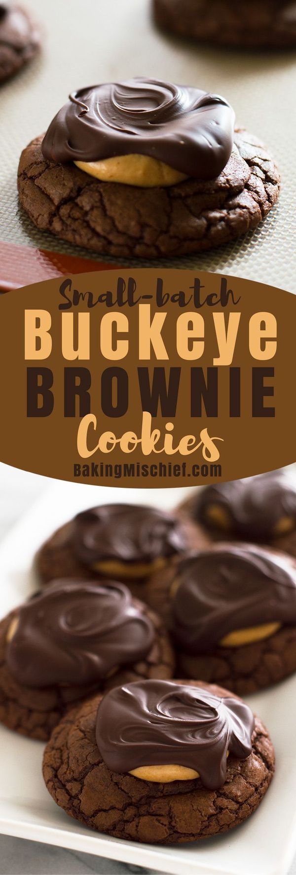 Small-batch Buckeye Brownie Cookies