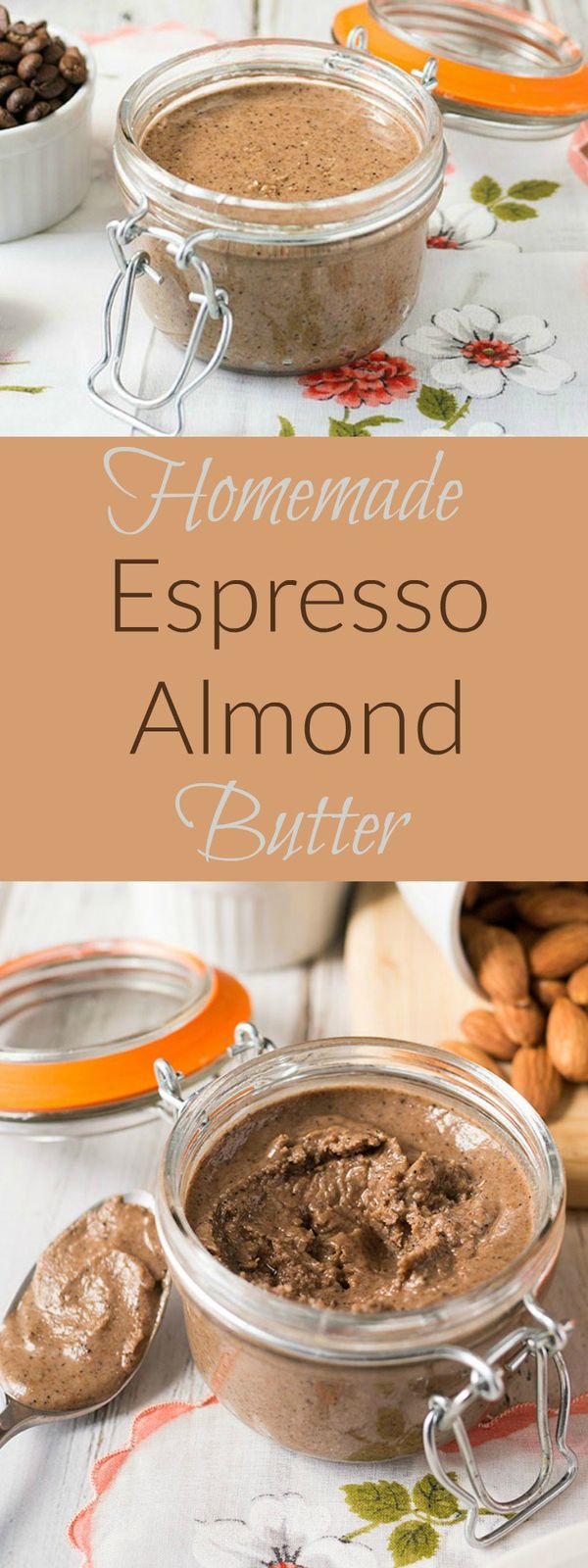 Small Batch Homemade Almond Butter w/ Espresso