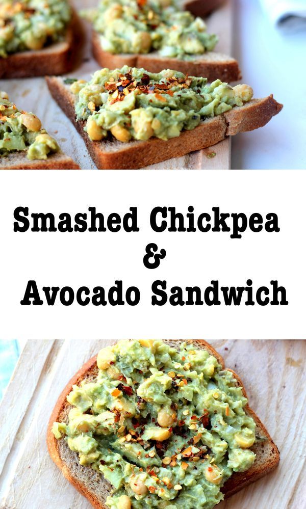 Smashed Chickpea and Avocado Sandwich