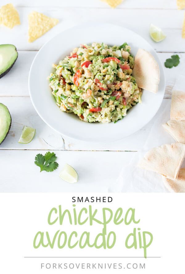 Smashed Chickpea Avocado Dip