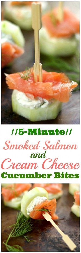 Smoked Salmon & Cream Cheese Cucumber