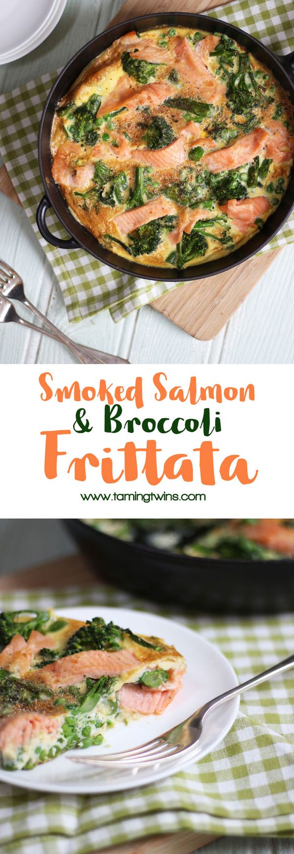 Smoked Salmon and Broccoli Frittata