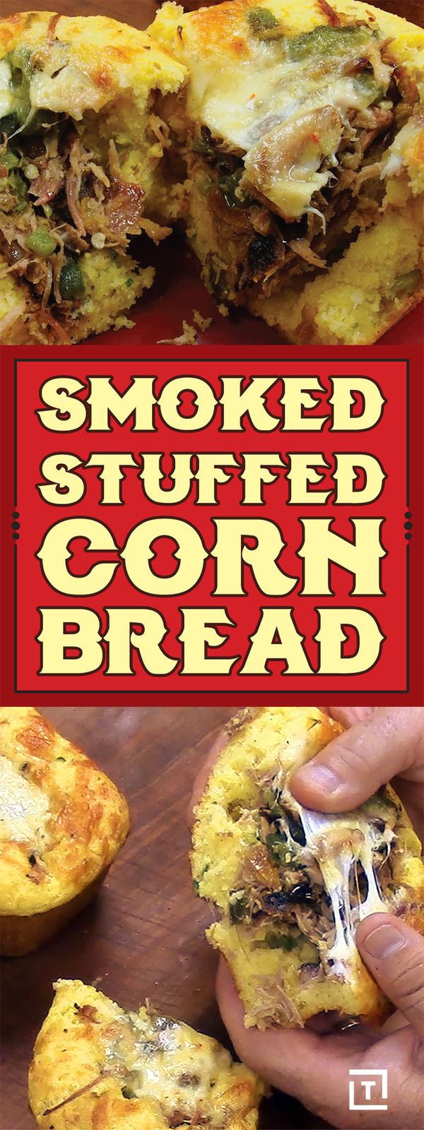 Smoked Stuffed Cornbread