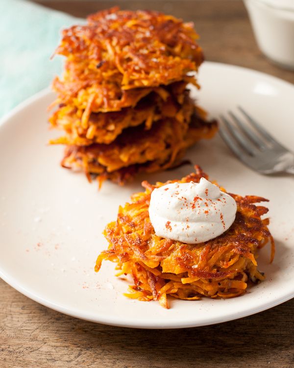 Smoky Sweet Potato Latkes