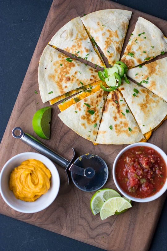 Smoky Vegan Sweet Potato Quesadilla