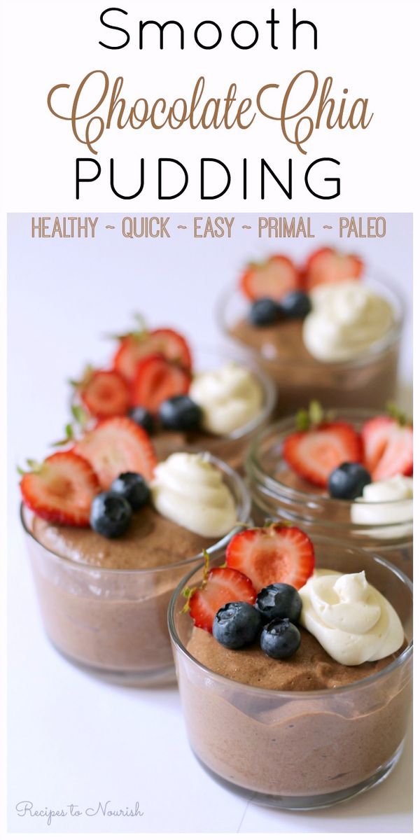 Smooth Chocolate Chia Pudding