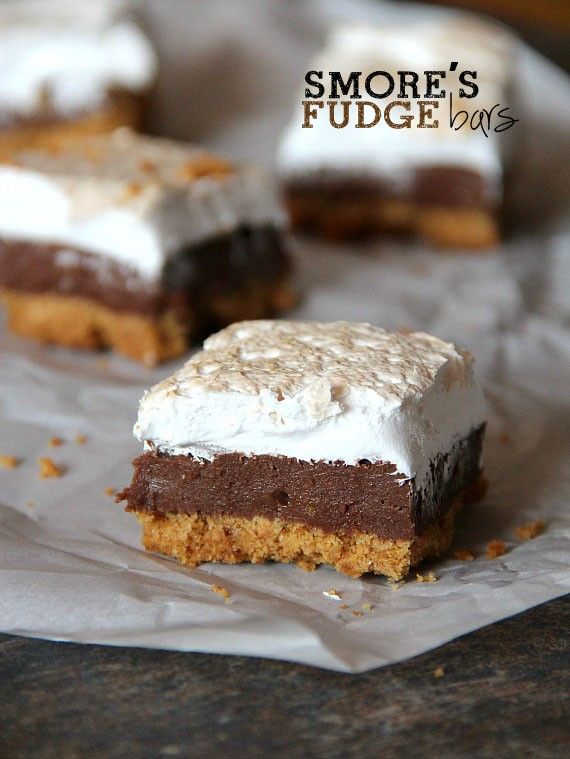 Smores Fudge Bars