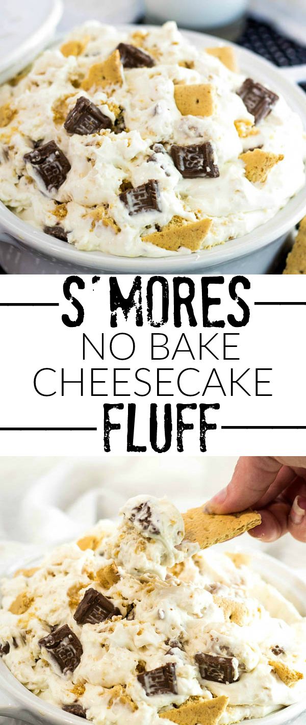 S'mores No Bake Cheesecake Fluff