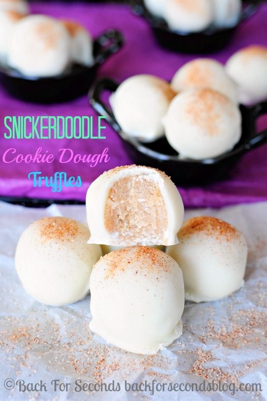 Snickerdoodle Cookie Dough Truffles