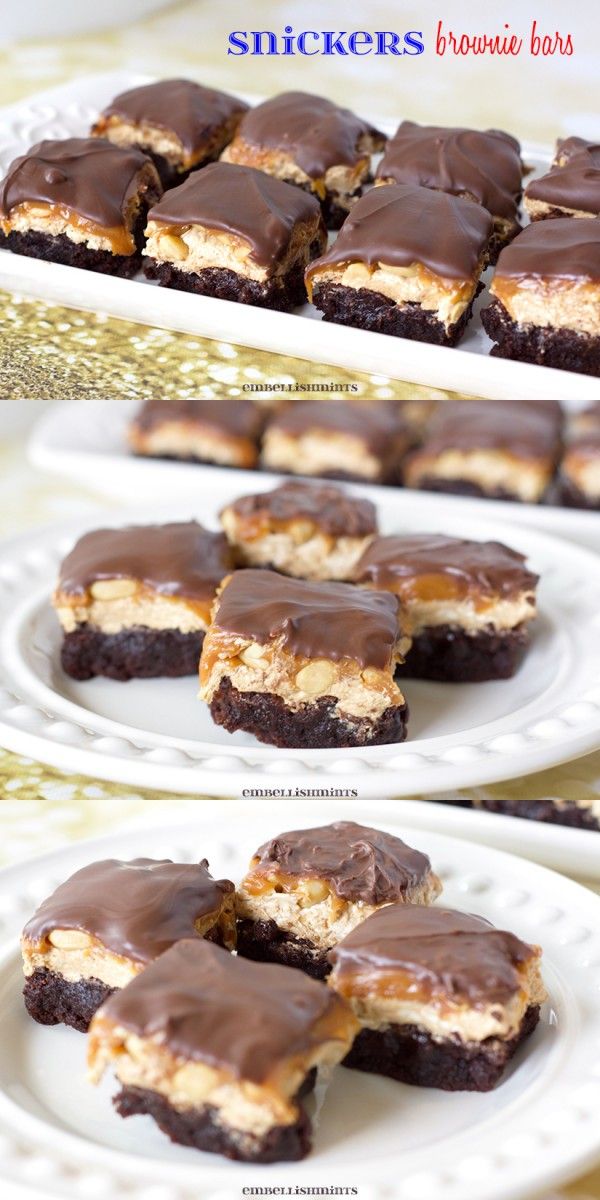 Snickers Brownie Bites