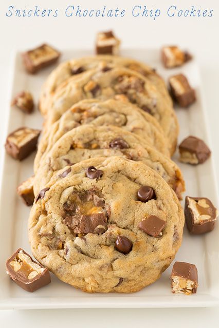 Snickers Chocolate Chip Cookies