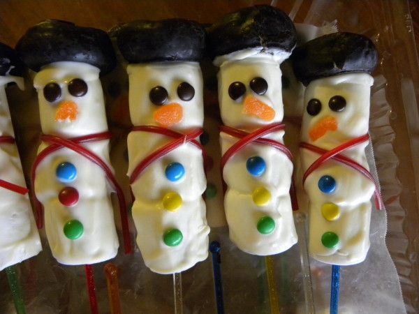 Snowman Bouquet or Pops