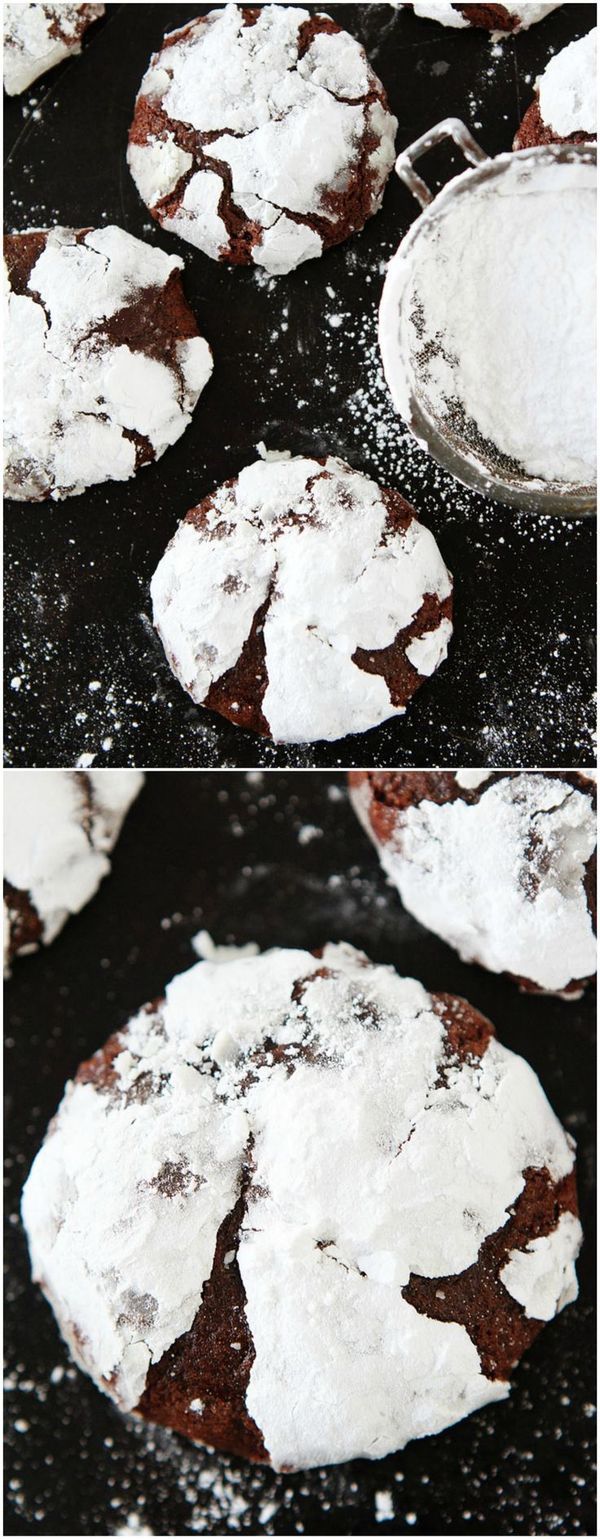 Snowy-Topped Brownie Drops