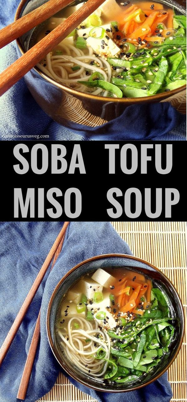 Soba Miso Tofu Soup