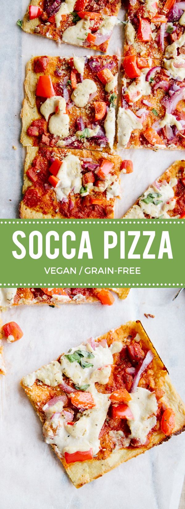 Socca Pizza (Vegan + GF