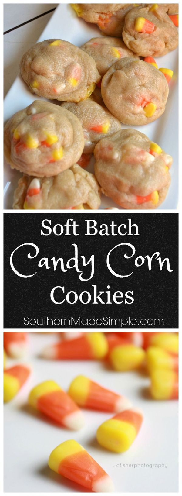 Soft & Chewy Candy Corn Cookies