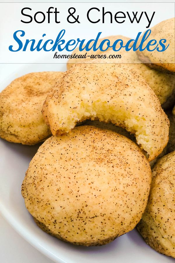 Soft and Chewy Snickerdoodle Cookies