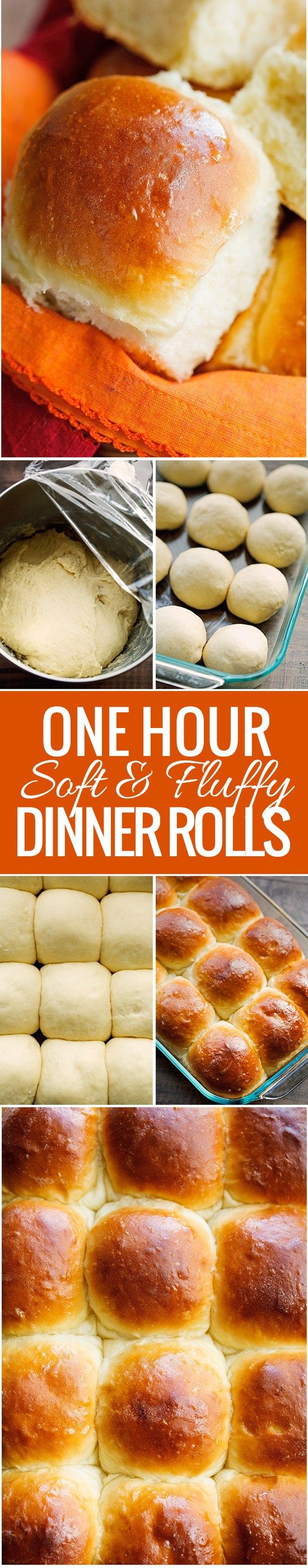 Soft and Fluffy One Hour Dinner Rolls