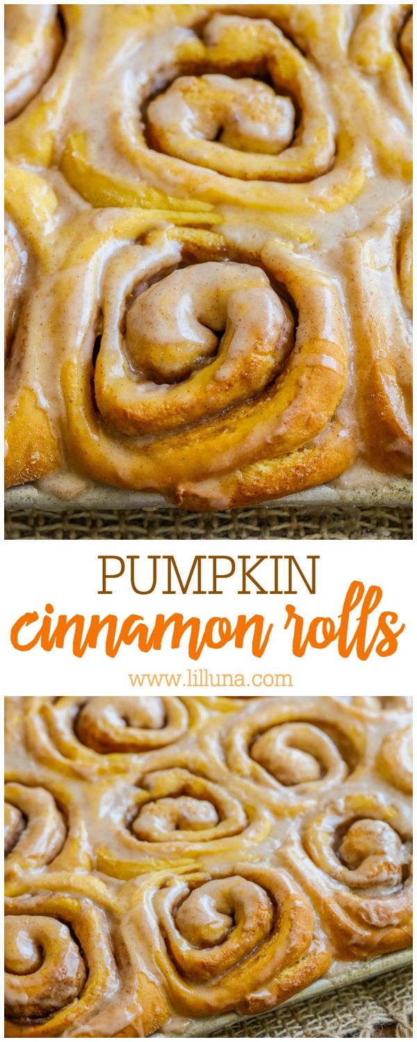 Soft Pumpkin Cinnamon Rolls