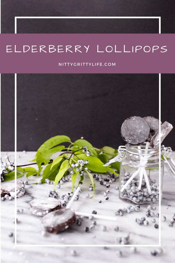 Soothing Cooling Elderberry Lollipops