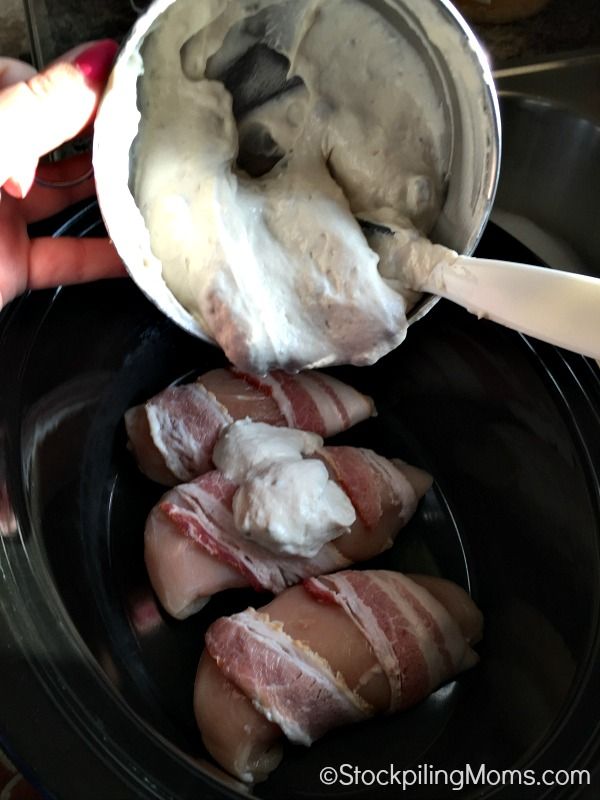 Sour Cream & Bacon Crock Pot Chicken