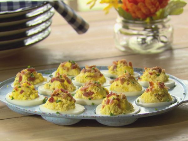 Sour Cream and Bacon Deviled Eggs