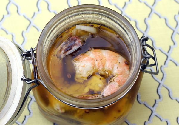 Sous Vide Pickled Shrimp