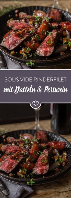 Sous Vide Rinderfilet – Mit Datteln, Mandeln und Sherry-Reduktion