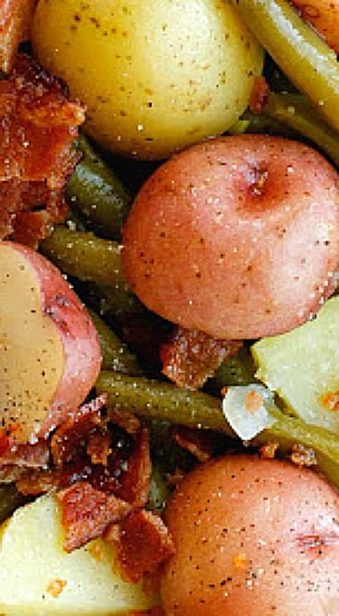 Southern Green Beans with Potatoes and Bacon