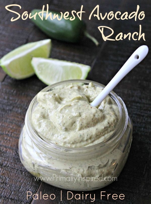 Southwest Avocado Ranch Dressing & Dip