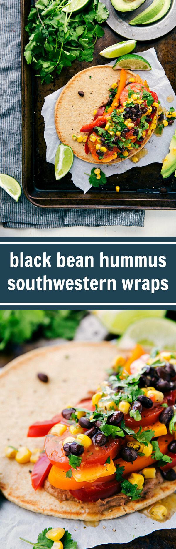 Southwestern Veggie Hummus Wraps