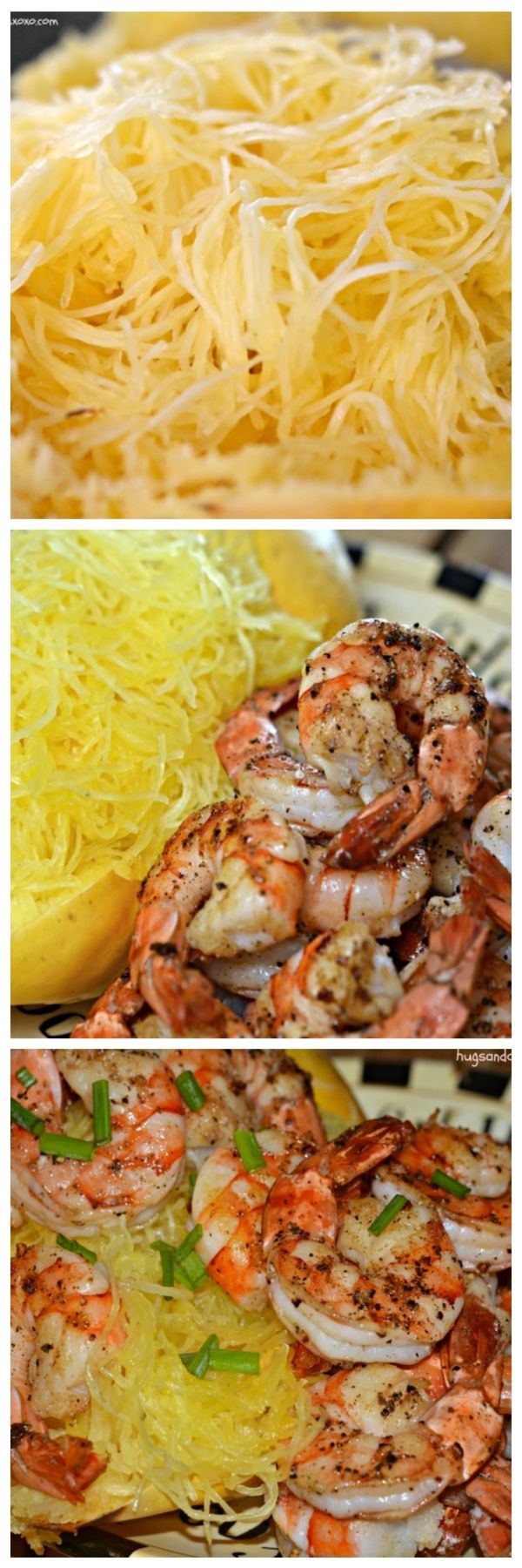 Spaghetti Squash & Grilled Shrimp