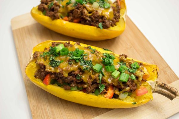 Spaghetti Squash Taco Boats